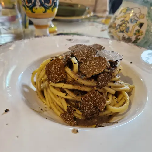 atmosphere of an Italian trattoria